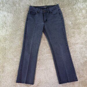 Riders by LEE Jeans Womens 10P PETITE Black Denim Hemmed Straight 30x25 E504